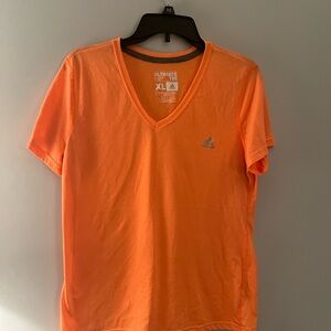 Adidas Women’s Orange V-Neck T-Shirt
